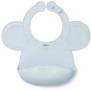 Silikónový podbradník s regulovaným zapínaním a vreckom, modrý