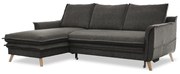 Tmavosivá rozkladacia rohová pohovka (ľavý roh) Charming Charlie – Miuform