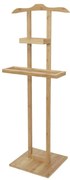 Bambusový stojan na oblečenie Compactor Bamboo, hnedá