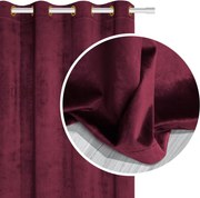 Velúrový záves SOFT VELVET bordový 140x250 cm
