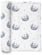 Luxusná osuška, plienka 110x110cm, bambusová, Lištičky