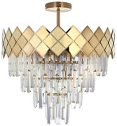 Luster na tyči CARISMA 9xE14/40W/230V zlatá