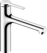 Hansgrohe Zesis M33 drezová batéria s vyťahovacou spŕškou, 2 prúdy chróm 74823000