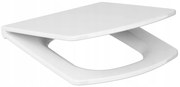 Cersanit Easy, antibakteriálne toaletné wc sedátko z duroplastu, biela, K98-0089