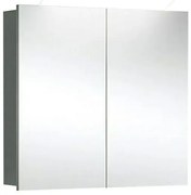 Camargue Orion Zrkadlová skrinka s LED osvetlením, 73 × 68 × 16 cm, antracit