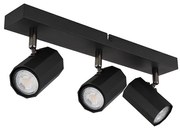 Globo 57918-3B - Bodové svietidlo JAMES 3xGU10/25W/230V čierna