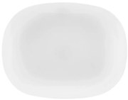 Altom Servírovací tanier z opálového skla White harmony 35,5 x 26 cm