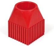 Plastový box pre nástroj s kužeľovou stopkou ISO 50, modul 10x10, 1 dutina, červená