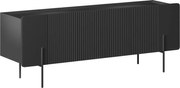 TV stolík Malmi 150 cm - čierny mat / čierna