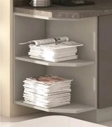 Dolný rohový kuchynský regál Karmen 30D, 30 cm, šedý%
