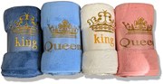 Rýchloschnúca osuška Queen a King 4 ks 70x140 cm