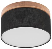 Brilagi - LED Stropné svietidlo BELLADONNA 1xE27/15W/230V pr. 30 cm čierna/dub BG0513