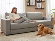 Rozkladacia pohovka Rodos, holubia šedá látka%