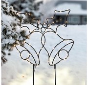 Brilagi - Vonkajšia vianočná LED dekorácia LED/3xAA IP44 55x32 cm zvončeky