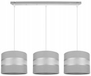 Závesné svietidlo Elegance, 3x textilné tienidlo (mix 7 farieb), (výber z 3 farieb konštrukcie)