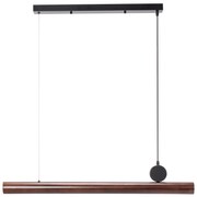 Toolight - LED stropná lampa APP969-1CP, hnedá-čierna mriežka, OSW-07002