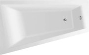 Aqualine Aqualine, METUJE vaňa 160x100x42cm, ľavá, bez nožičiek, biela, G2610