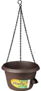 Plastia Samozavlažovací závesný kvetináč 25 cm hnedá, pr. 25 cm