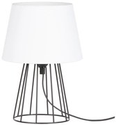 Spot-Light 7662104 - Stolná lampa MANGOO 1xE27/40W/230V biela/čierna
