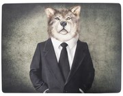 4ks pevné korkové prestieranie pán vlk - 30 * 40 * 0,4 cm