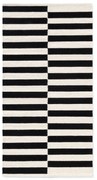 Čierno-biely obojstranný ručne tkaný vlnený koberec 80x150 cm Donna – Hanse Home