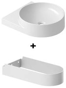 Ravak Yard konzola s umývadlom 40,5x12,5x50 cm biela X000001529