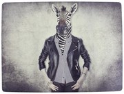 4ks pevné korkové prestieranie pani zebra - 30 * 40 * 0,4 cm