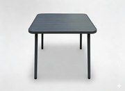 CH ŠTVORCOVÝ ZÁHRADNÝ STÔL 80 x 80 x 72 CM TMAVOSIVÁ