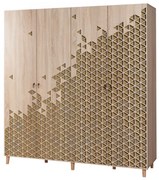 Šatníková skriňa Kikos 180 cm dub sonoma