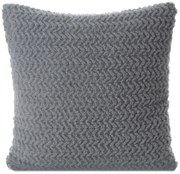 DEKORAČNÁ OBLIEČKA NA VANKÚŠ LARIS 45X45 CM STRIEBORNÁ