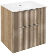 Sapho Sapho, CIRASA umývadlová skrinka 59,2x64x46cm, dub alabama strip, CR601-2322