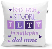 Sablio Vankúš Keď Boh stvoril tety: 40x40 cm