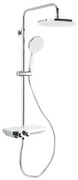Sprchový systém SAT s poličkou chróm SATSSTPBCH, 1 ks