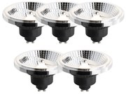 Sada 5 stmievateľných LED žiaroviek GU10 111 mm 10,5 W 770 lm 3000 K