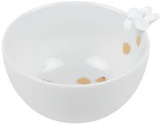 Biela porcelánová miska FLOWER