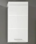 Kúpeľňová závesná skrinka Amanda 501, lesklá biela%