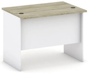 Kancelársky písací stôl MIRELLI, 100x80 cm, biela/dub sonoma