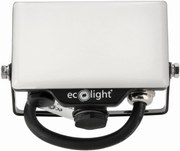 ECOLIGHT LED reflektor 10W 2v1 - studená biela