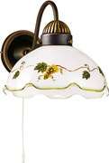 Kolarz 731.61.110 - Nástenné svietidlo NONNA 1xE27/75W/230V vínové