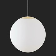 Osmont 62234 Adria S5 Hp závesné sklenené svietidlo mosadz leštená biela IP4