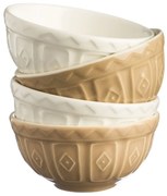 Biele/béžové kameninové misky v súprave 4 ks 200 ml Original Cane – Mason Cash