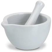 Porcelánový mažiar White, 10x6 cm