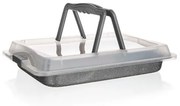 Banquet Plech s nepriľnavým povrchom Granite s vekom, 42 x 29 x 4,5 cm