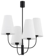 Argon 1822 - Luster na tyči SAFIANO 4xE27/15W/230V čierna