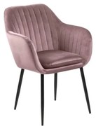 Ružové čalúnené jedálenské kreslo Emilia – Actona