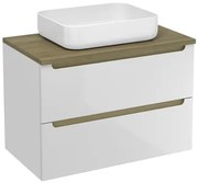 Kúpeľňová skrinka pod umývadlo Naturel Stilla 80x60x45 cm biela STILLAD08057DBK, 1 ks