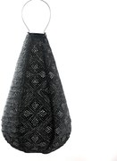 SOLÁRNY LAMPÁŠ DROP 48X28 CM TMAVOSIVÁ