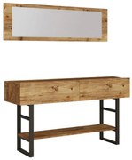 Odkladací stolík so zrkadlom Mia Atlantic Pine