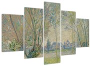 Obraz - Claude Monet, Woman Seated under the Willows, reprodukcia (150x105 cm)