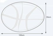 Sedací vak basketbalová farebná lopta ekokoža TiaHome